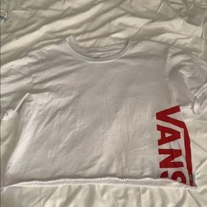 White Vans shirt from Zumiez.